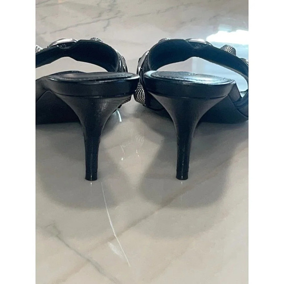 BALENCIAGA Cagole Sandals in Black 37 with Box Womens Mules High Heels - Picture 10 of 16